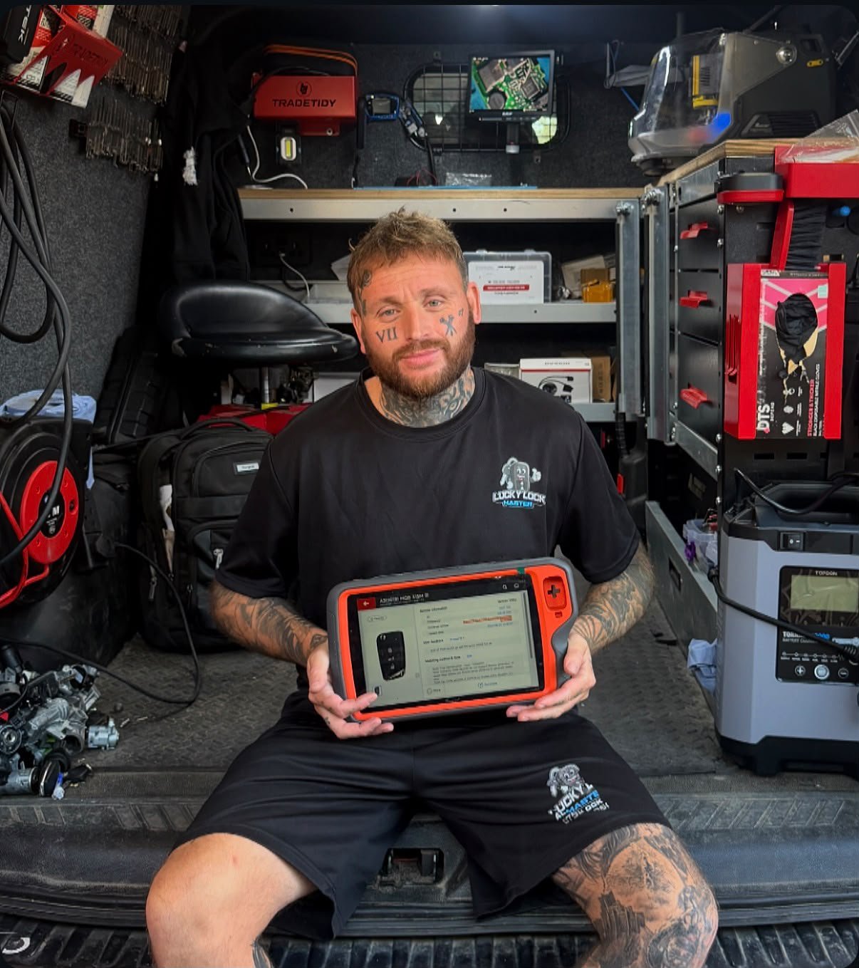 Shane, owner and auto locksmith at Lucky Lock Master in Eastleigh